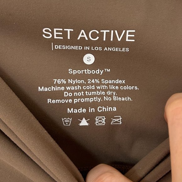 SET Active Luxform High-Rise Leggings Rocky Brown Size Small - Picture 5 of 5